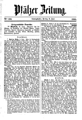 Pfälzer Zeitung Freitag 8. Juni 1855