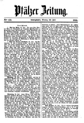 Pfälzer Zeitung Montag 23. Juli 1855