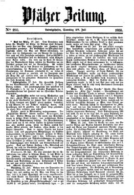 Pfälzer Zeitung Samstag 28. Juli 1855