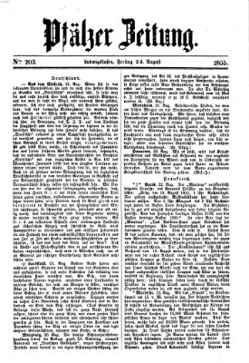 Pfälzer Zeitung Freitag 24. August 1855
