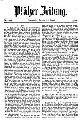 Pfälzer Zeitung Sonntag 26. August 1855