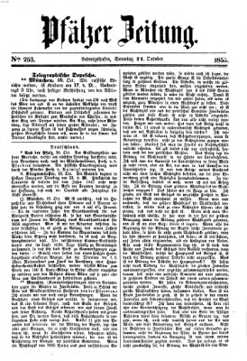 Pfälzer Zeitung Sonntag 21. Oktober 1855