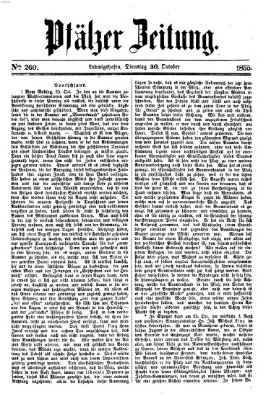 Pfälzer Zeitung Dienstag 30. Oktober 1855