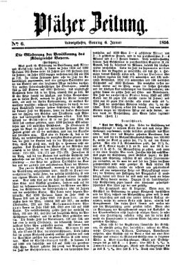 Pfälzer Zeitung Sonntag 6. Januar 1856