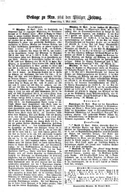 Pfälzer Zeitung Donnerstag 1. Mai 1856