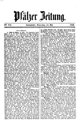 Pfälzer Zeitung Donnerstag 15. Mai 1856