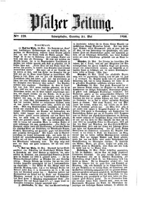 Pfälzer Zeitung Samstag 31. Mai 1856