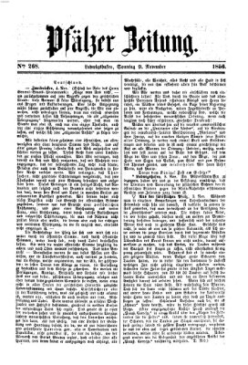 Pfälzer Zeitung Sonntag 9. November 1856