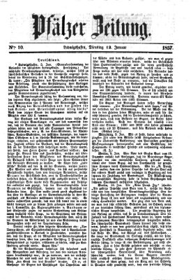 Pfälzer Zeitung Dienstag 13. Januar 1857