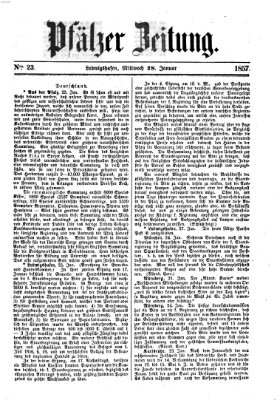 Pfälzer Zeitung Mittwoch 28. Januar 1857