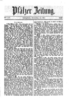 Pfälzer Zeitung Donnerstag 14. Mai 1857