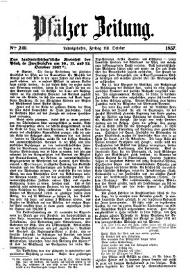 Pfälzer Zeitung Freitag 23. Oktober 1857