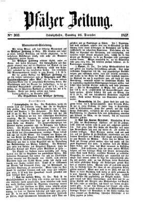 Pfälzer Zeitung Samstag 26. Dezember 1857