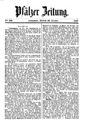 Pfälzer Zeitung Mittwoch 30. Dezember 1857