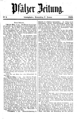 Pfälzer Zeitung Donnerstag 7. Januar 1858
