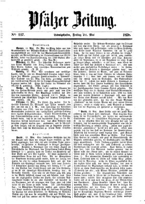Pfälzer Zeitung Freitag 21. Mai 1858