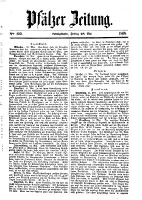 Pfälzer Zeitung Freitag 28. Mai 1858