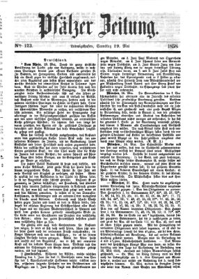 Pfälzer Zeitung Samstag 29. Mai 1858