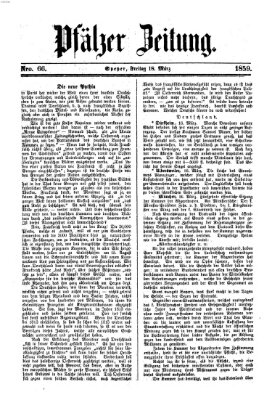 Pfälzer Zeitung Freitag 18. März 1859