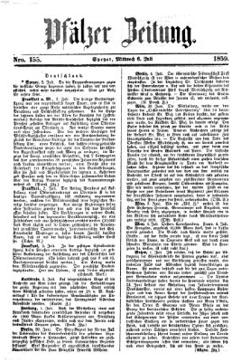 Pfälzer Zeitung Mittwoch 6. Juli 1859