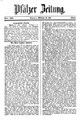 Pfälzer Zeitung Mittwoch 13. Juli 1859