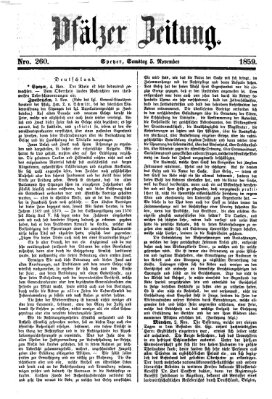 Pfälzer Zeitung Samstag 5. November 1859