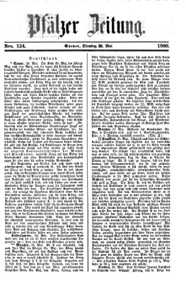 Pfälzer Zeitung Dienstag 29. Mai 1860