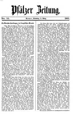 Pfälzer Zeitung Dienstag 5. März 1861