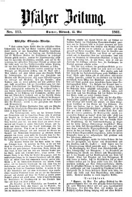 Pfälzer Zeitung Mittwoch 15. Mai 1861