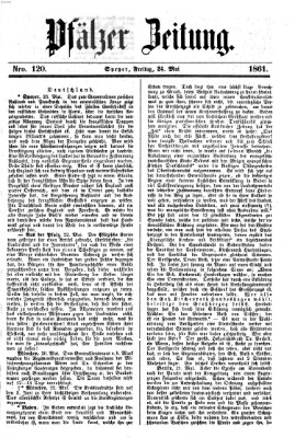 Pfälzer Zeitung Freitag 24. Mai 1861