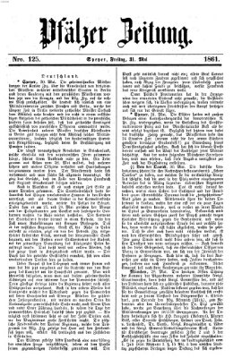 Pfälzer Zeitung Freitag 31. Mai 1861