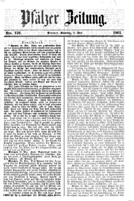 Pfälzer Zeitung Samstag 1. Juni 1861