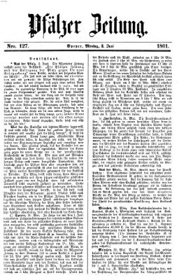 Pfälzer Zeitung Montag 3. Juni 1861