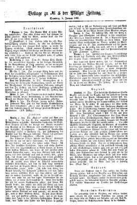 Pfälzer Zeitung Samstag 5. Januar 1861