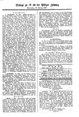 Pfälzer Zeitung Donnerstag 28. Februar 1861