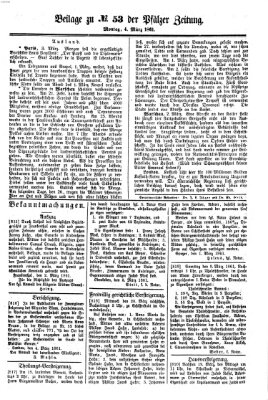 Pfälzer Zeitung Montag 4. März 1861