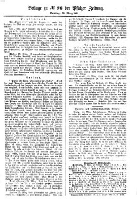 Pfälzer Zeitung Samstag 30. März 1861