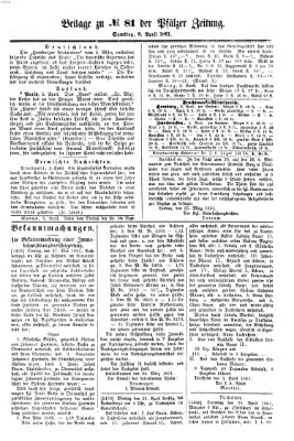 Pfälzer Zeitung Samstag 6. April 1861