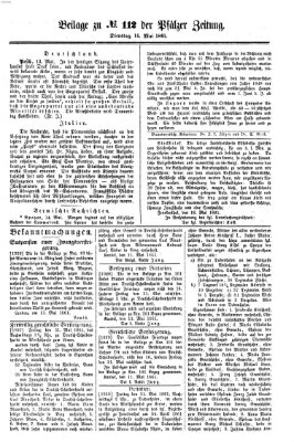 Pfälzer Zeitung Dienstag 14. Mai 1861