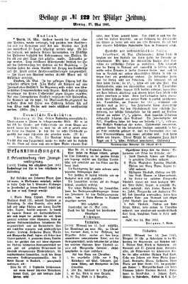 Pfälzer Zeitung Montag 27. Mai 1861