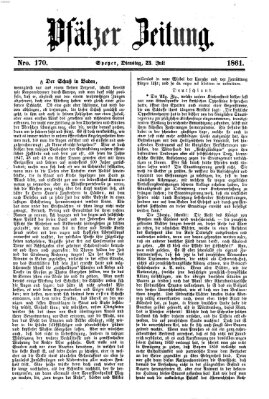 Pfälzer Zeitung Dienstag 23. Juli 1861