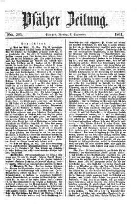 Pfälzer Zeitung Montag 2. September 1861