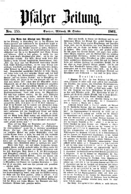 Pfälzer Zeitung Mittwoch 30. Oktober 1861