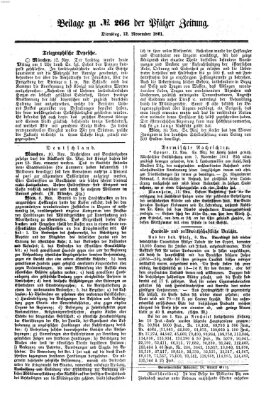 Pfälzer Zeitung Dienstag 12. November 1861