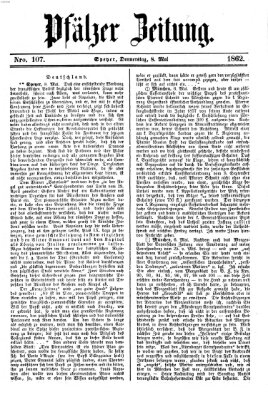 Pfälzer Zeitung Donnerstag 8. Mai 1862