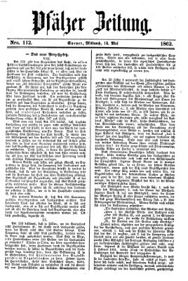 Pfälzer Zeitung Mittwoch 14. Mai 1862