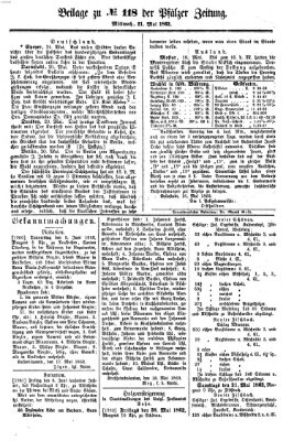 Pfälzer Zeitung Mittwoch 21. Mai 1862