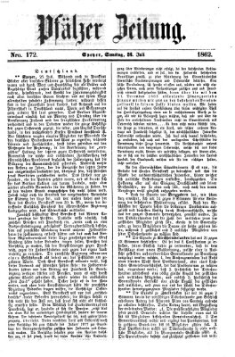 Pfälzer Zeitung Samstag 26. Juli 1862