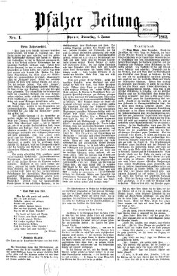 Pfälzer Zeitung Donnerstag 1. Januar 1863