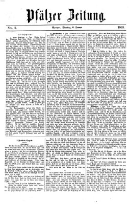 Pfälzer Zeitung Dienstag 6. Januar 1863